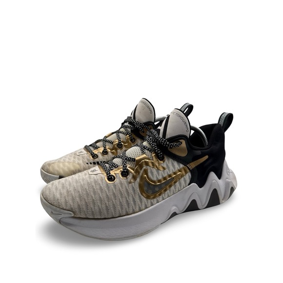 Nike Giannis Immortality Championship CZ4099-100 White Black Gold Mens 8.5